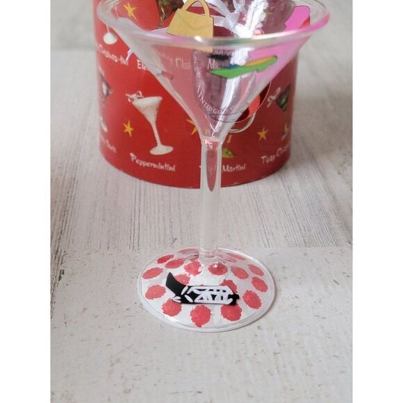 Lolita mini Martini fashionista glass ornament Xmas decor - Picture 2 of 7